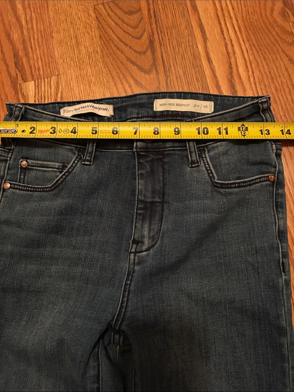 Anthropologie Pilcro Blue Flare-Wide Leg Denim Jeans - Picture 9 of 10